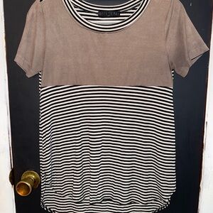 Potter's Pot Striped Top - Black and Tan